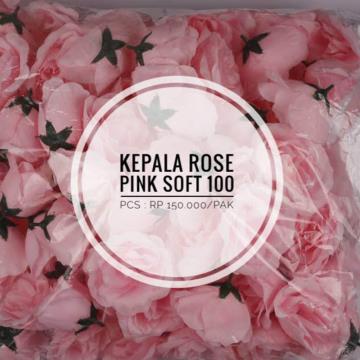 Kepala Rose MAK Pink Soft isi 100 pcs