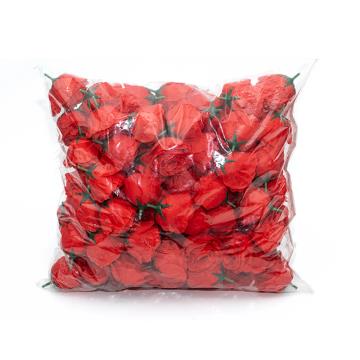 Kepala Mini Rose Merah isi 100 pcs