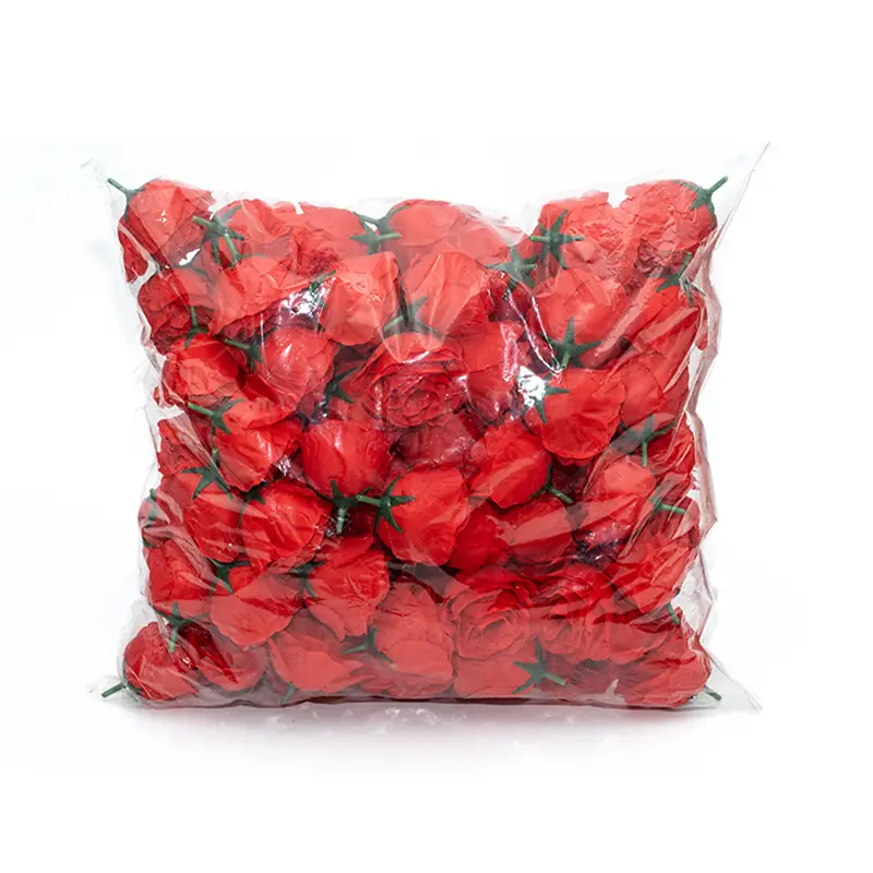 Kepala Mini Rose Merah isi 100 pcs