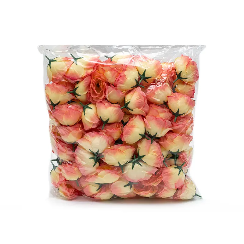 Kepala Mini Rose Peach Sembur isi 100 pcs