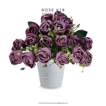 ROSE K18 -  BERGUNDY No. 6