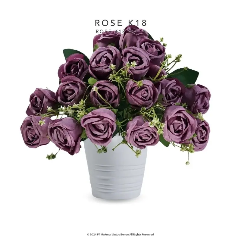 ROSE K18 -  BERGUNDY No. 6