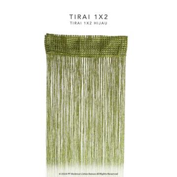 Tirai Glitter Uk. 1x2 - Hijau
