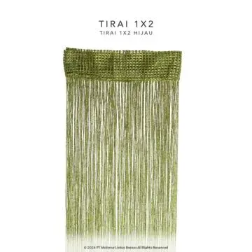 Tirai Glitter Uk. 1x2 - Hijau