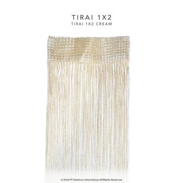 Tirai Glitter Uk. 1x2 - Cream