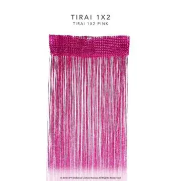 Tirai Glitter Uk. 1x2 - Pink